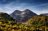 Paesaggio con foliage del Gran Sasso fotografato durante il laboratorio fotografico in Abruzzo